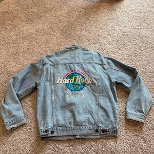 Hard Rock Cafe New York Denim Jacket Size Medium